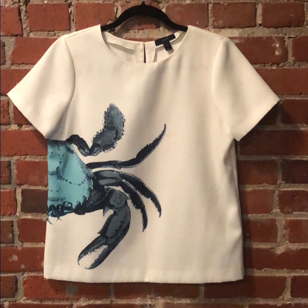 Jcrew crab Top